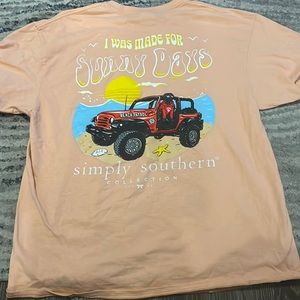 Simply southern Coral tee